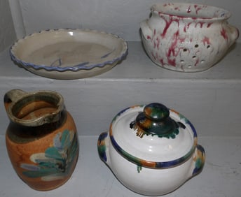 lot of signed north carolina pottery items