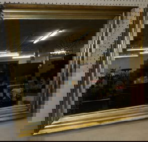 antique gilded frame shadow box mirror