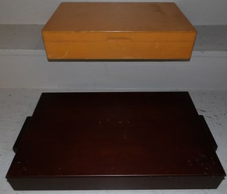 maple flatware box with stainless steel flatware and mahogany flatware box with stainless steel flat