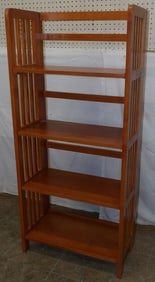 modern mahogany folding shelf