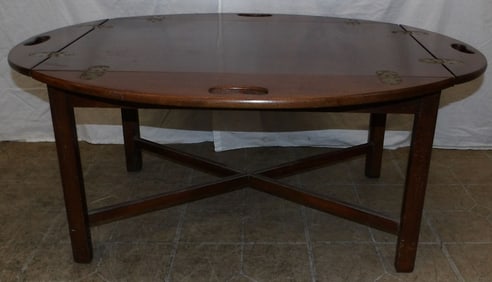 mahogany butlers tray top coffee table