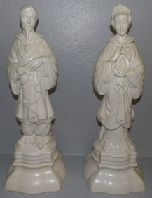 Pair of Oriental Porcelain Figures