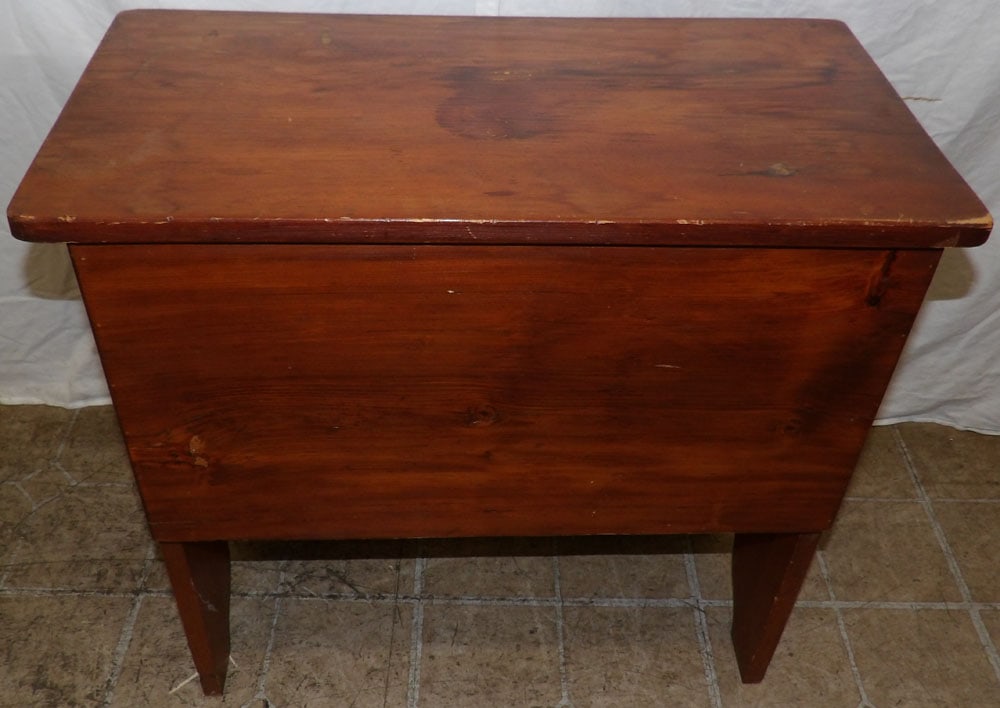Antique Pine Box with Lid  (1 of 6)