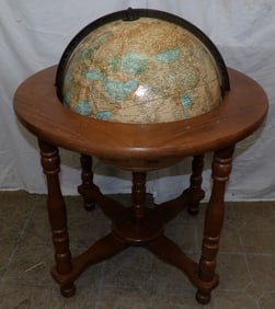 Cram's Imperial World Globe on Oak Stand