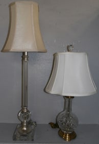 Two Crystal Lamps