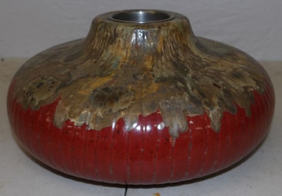 pottery flower vase