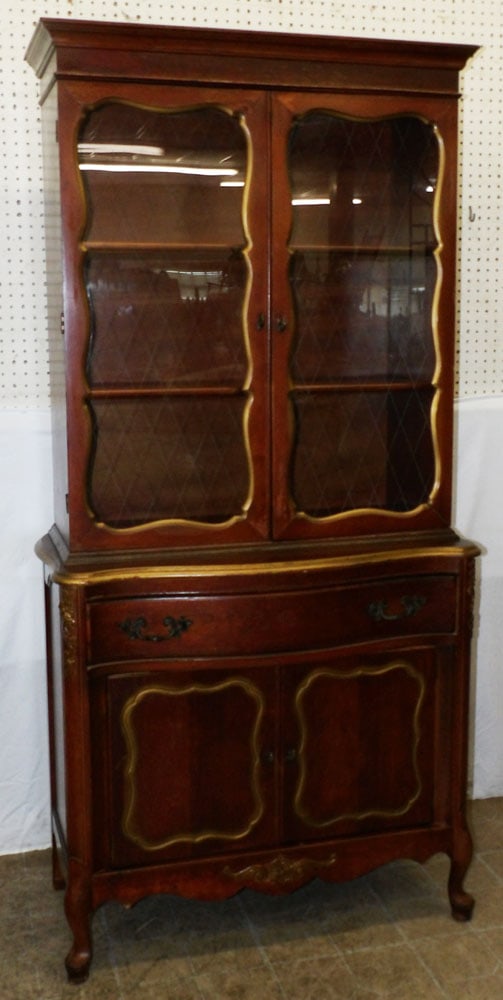 Cherry Glass Door China Cabinet  (1 of 6)