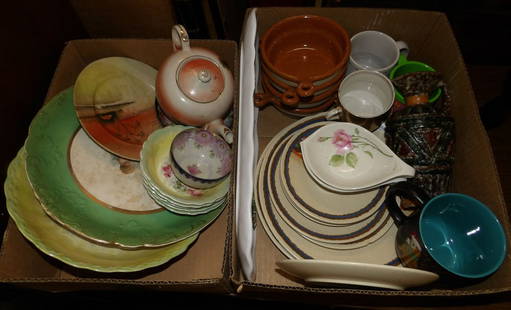 Lot of Porcelain & Pottery Items : Lot of Porcelain & Pottery Items . Up to 10 1/2" Dia. ALL DESCRIPTIONS AND ANY CONDITION STATEMENT GIVEN BY LANGSTON AUCTION GALLERY ARE STRICTLY OPINIONS AND LANGSTON'S SHALL HAVE NO RESPONSIBILITY F