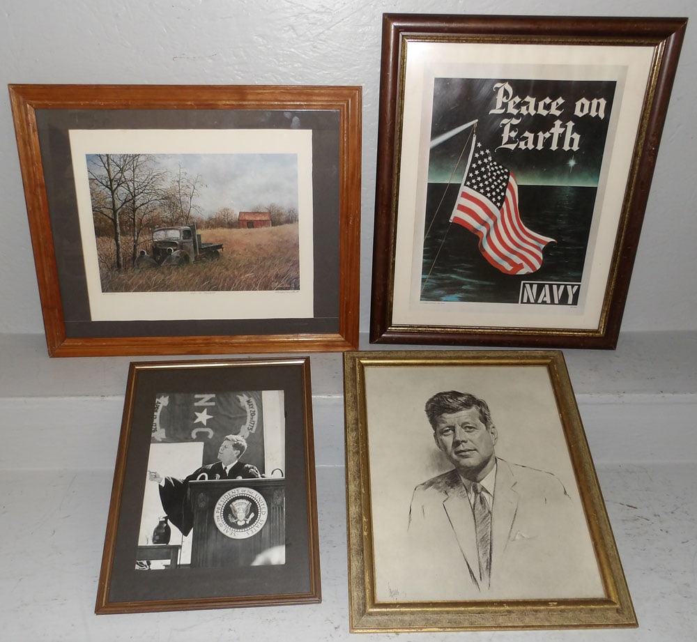 Lot of Framed Prints & Framed Posters: Lot of Framed Prints & Framed Posters. Up to 23" x 18 3/4" ALL DESCRIPTIONS AND ANY CONDITION STATEMENT GIVEN BY LANGSTON AUCTION GALLERY ARE STRICTLY OPINIONS AND LANGSTON'S SHALL HAVE NO RESPONSIBIL