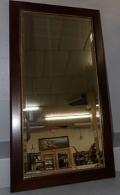 Mahogany Framed Bevel Edge Mirror