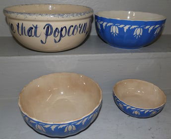Lot of Porcelain & Pottery Mixing Bowls
