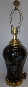 Painted Porcelain Lamp