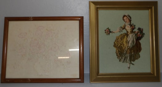 Two Framed Needleworks