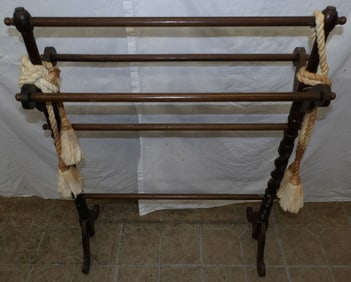 Mahogany Towel Rack
