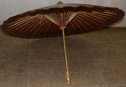 Oriental Painted Parasol