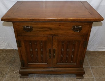 Walnut Mid Century Modern Night Stand