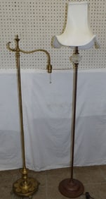 Two Metal Floor Lamps