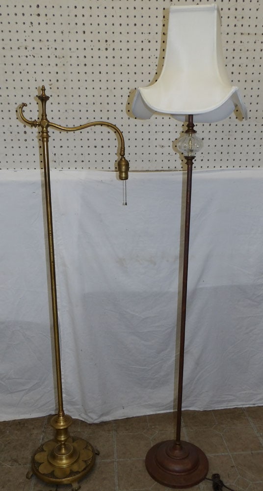 Two Metal Floor Lamps (1 of 3)