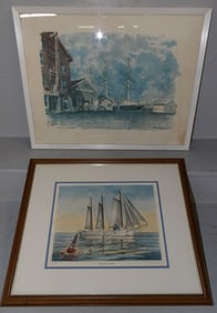 Two Framed Prints, One Signed & Numbered