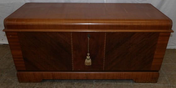 Walnut Waterfall Cedar Lined Blanket Chest