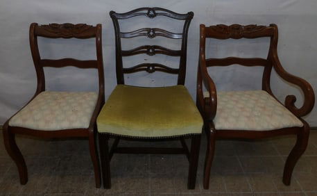 Lot of Three Mahogany Chairs