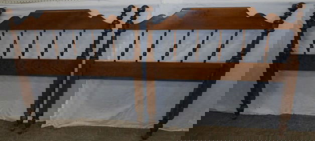 Pair of Cherry Twin Head Boards