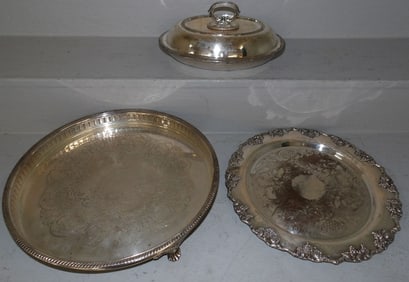 Three Silver Plated Items