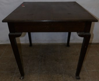Mahogany Game Table with Secret Drawer Compartment