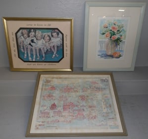 Lot of Framed Prints