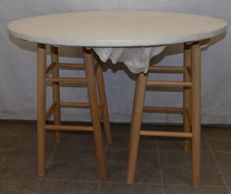 upholstered top work table