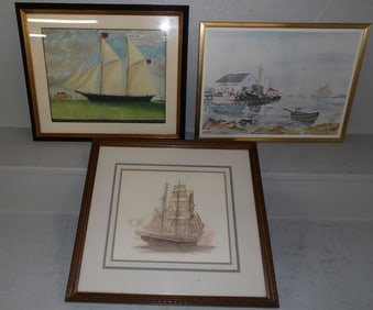 lot of framed prints