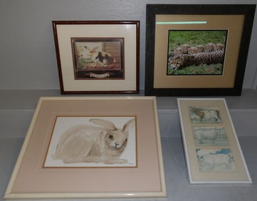lot of framed prints
