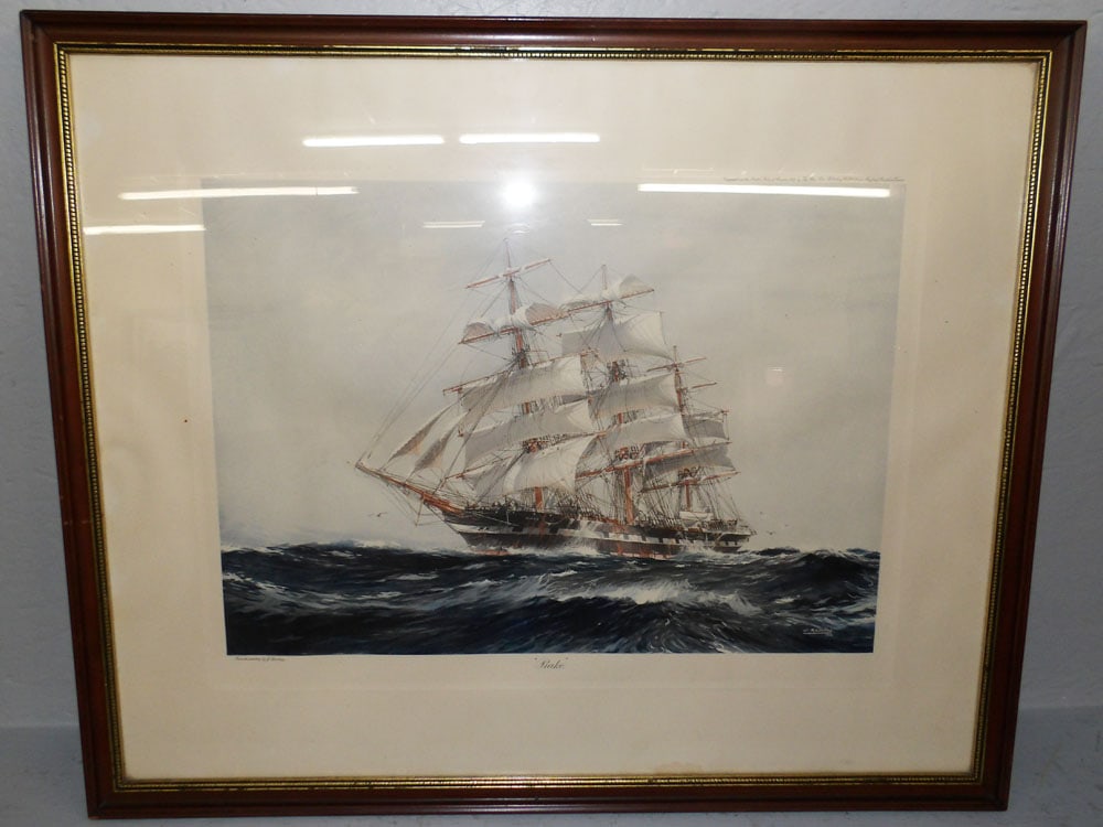 framed ships print  (1 of 4)