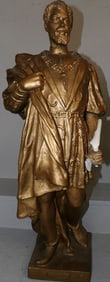 gilded ceramic statue of Othello
