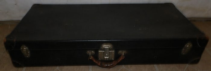 antique leather suitcase