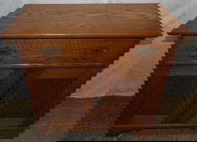 antique oak wash stand