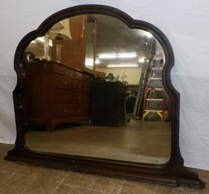 antique walnut framed mirror
