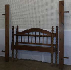 walnut Jenny Lind bed with rails
