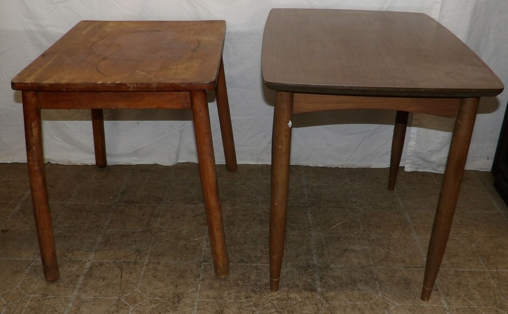 2 mid century modern end tables (1 of 2)