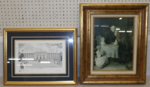 2 framed prints