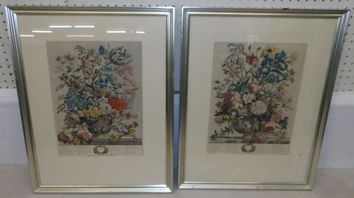 2 framed monk engravings