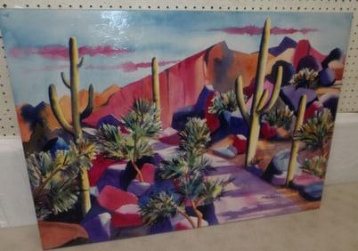 framed print on canvas