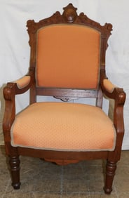 Antique Walnut Victorian Arm Chair