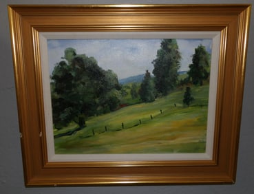 Oil on Board Landscape Scene Artist Signed