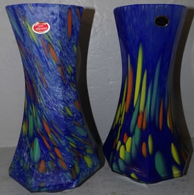 Two Murano Art Glass Vases
