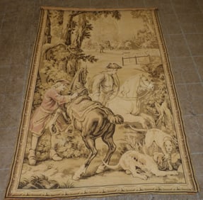 4' 2" x 6' 3" Antique Tapestry