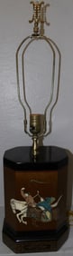 Painted Oriental Lamp
