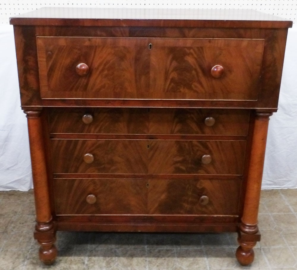 19th Century Mahogany Classical Four Drawer Chest   (1 of 7)