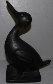Painted Cast Iron Duck Door Stop