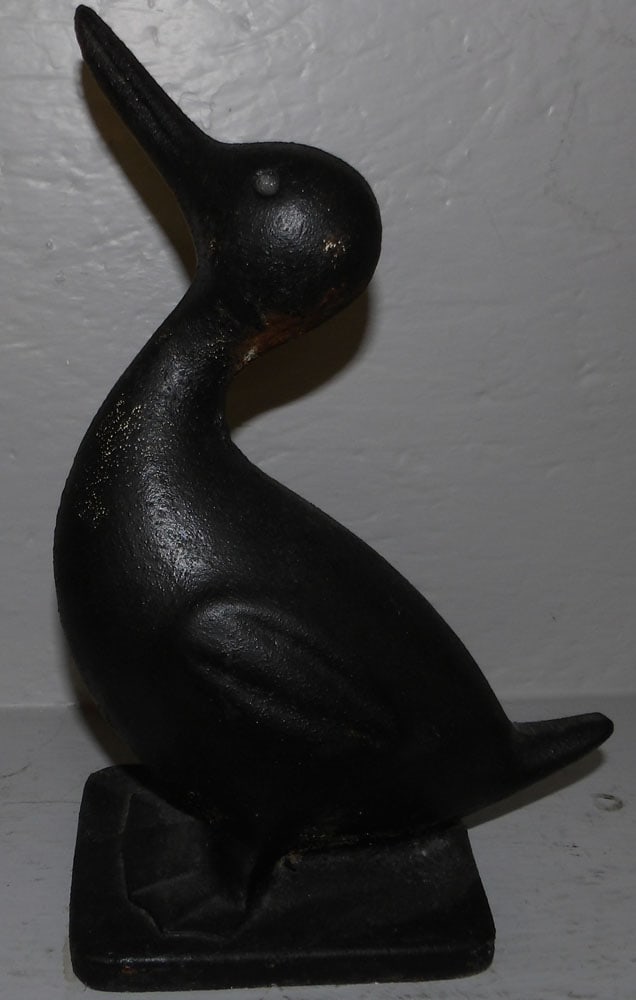 Painted Cast Iron Duck Door Stop (1 of 6)